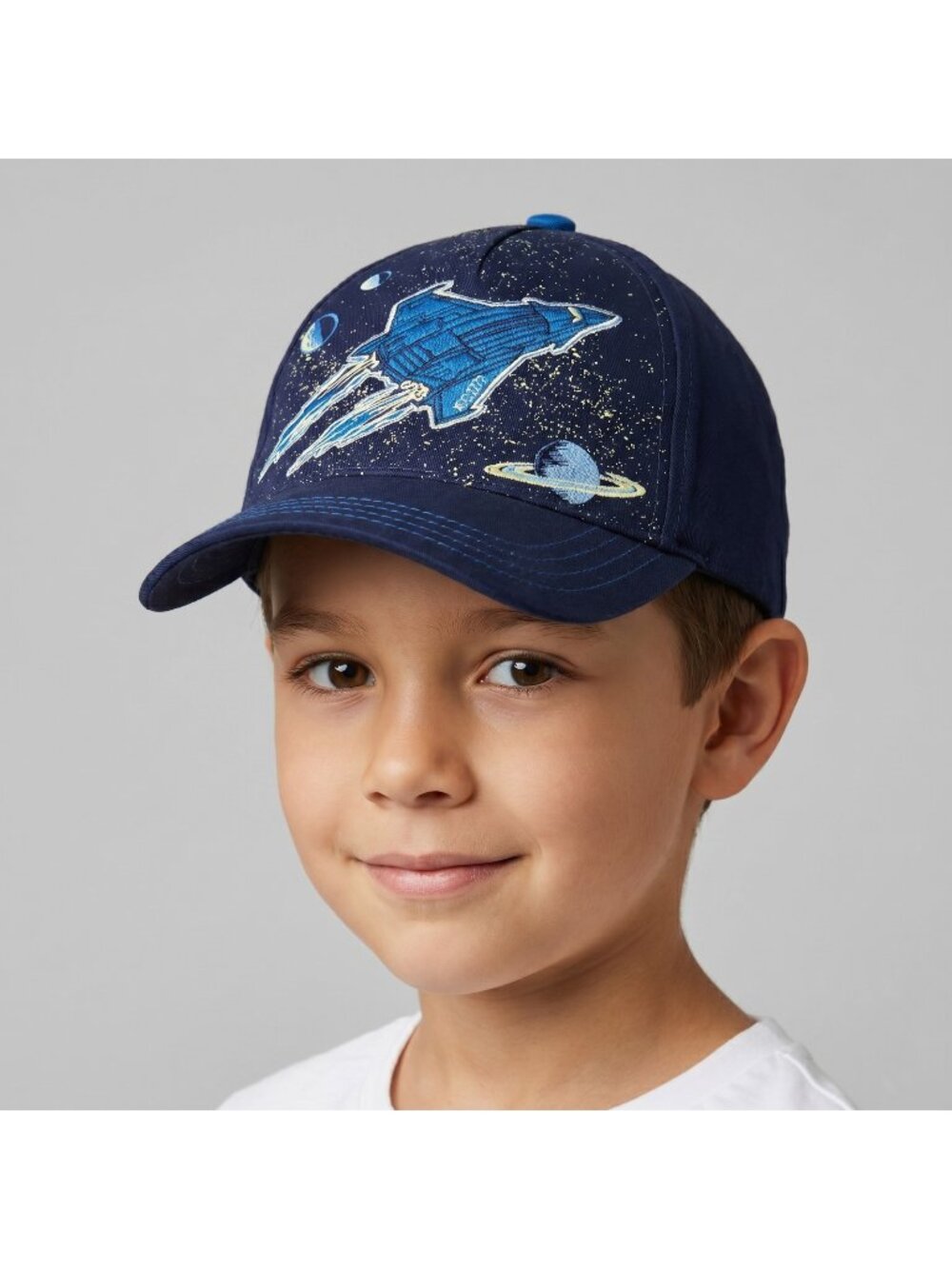 Gymboree Space Voyager Boy's Spaceship Baseball Cap Hat in size 8 and Up